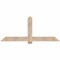 Ekena Millwork Eugene Smooth Timber Gable Bracket, Douglas Fir, 72"W x 30"H x 1 1/2"D x 5 1/2"F, 10/12 Pitch GBW072X30X0206EUG00SDF - alternate 1